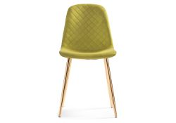 Стул на металлокаркасе Dabl khaki / gold