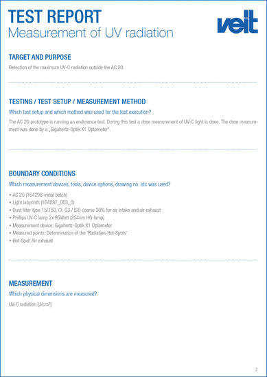 Очиститель воздуха VEIT АС 20