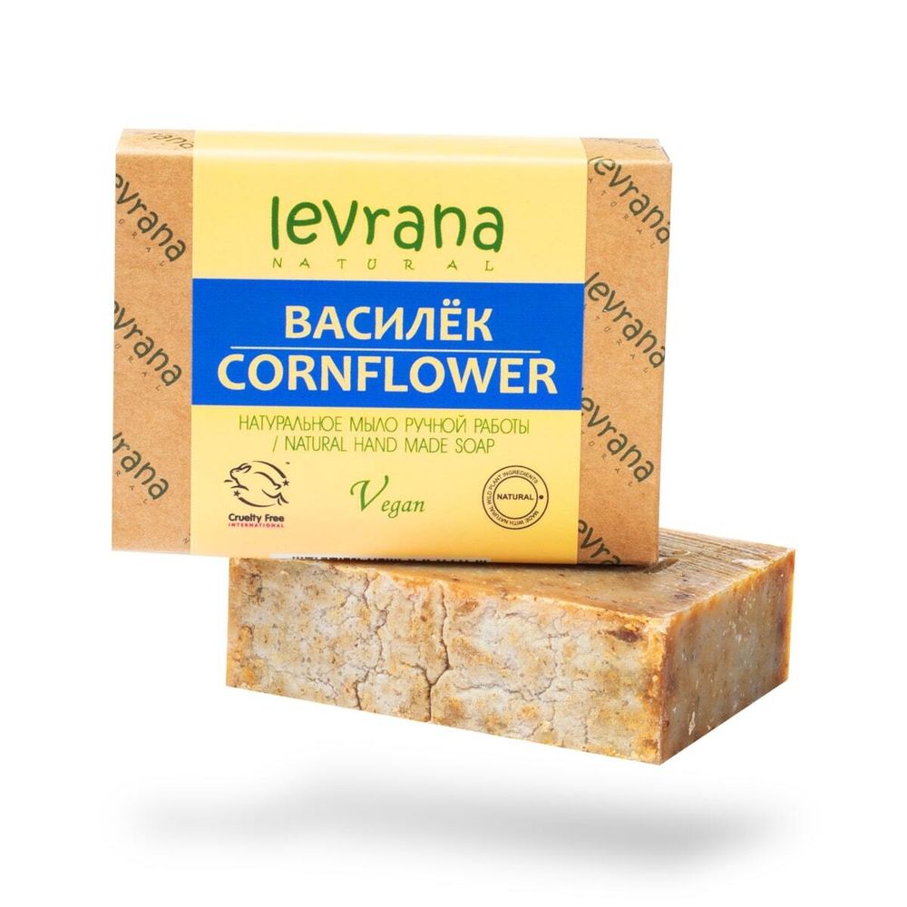 "Василек", натуральное мыло ручной работы 100 гр (Levrana)