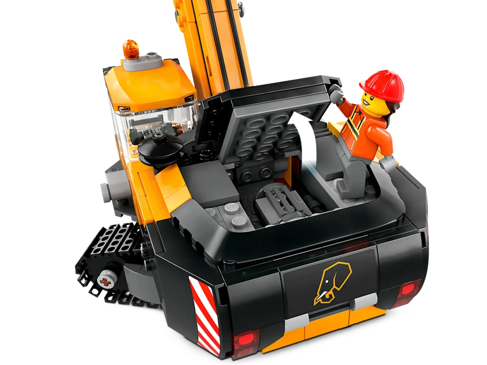 Конструктор LEGO City 60420 Желтый строительный экскаватор