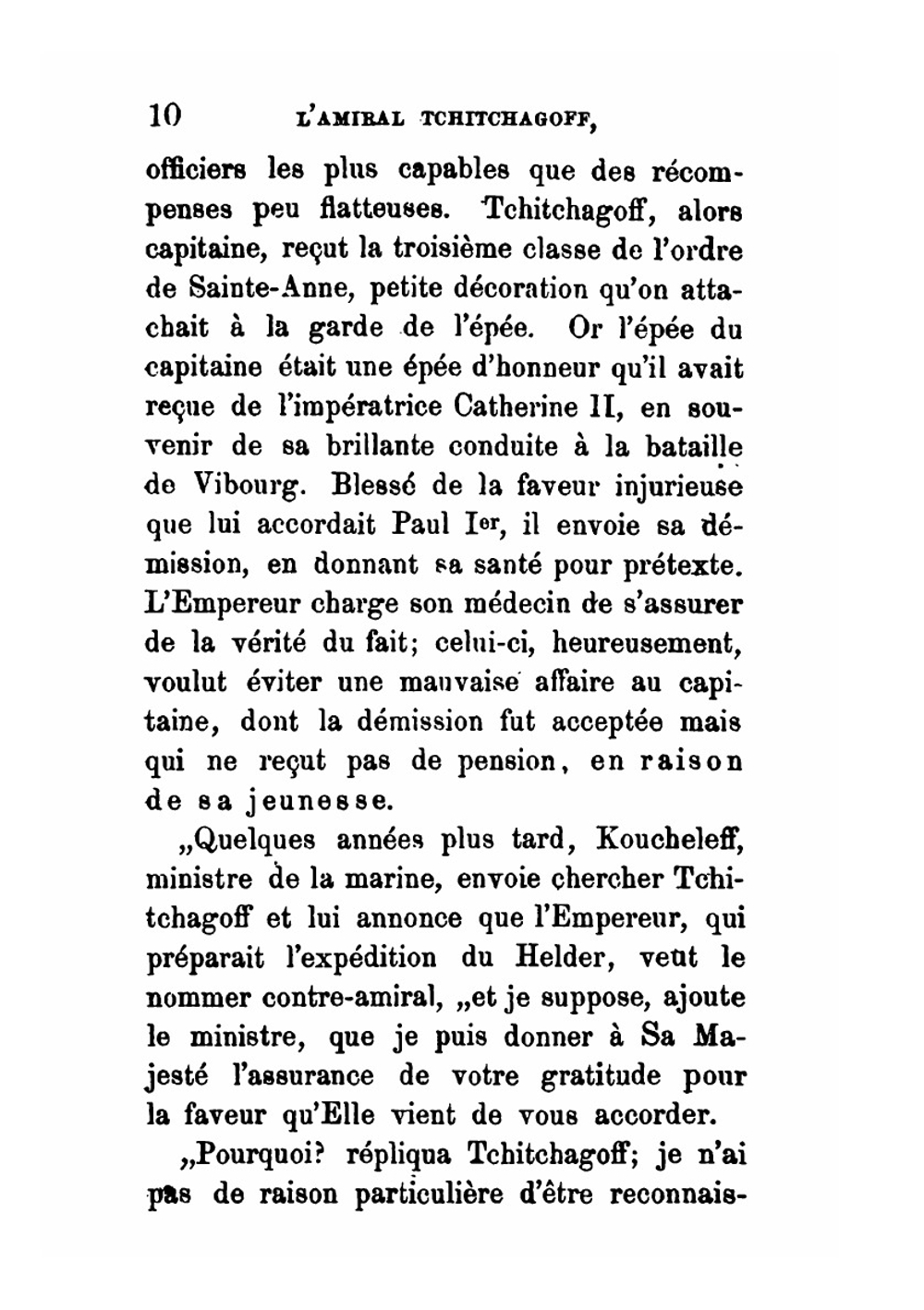 Mémoires de l'amiral Tchitchagoff (1767-1849) | Pavel Vasil'evich Chichagov