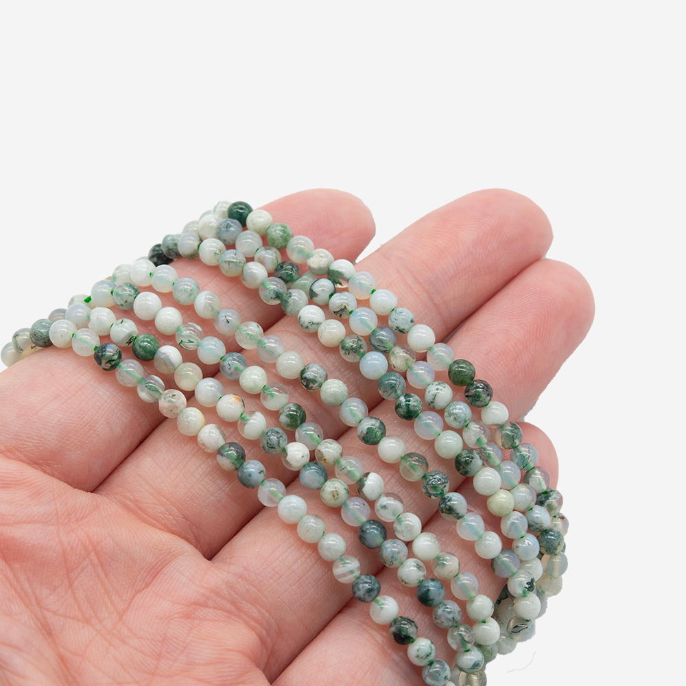 Моховой агат натуральный, шар 3,3мм