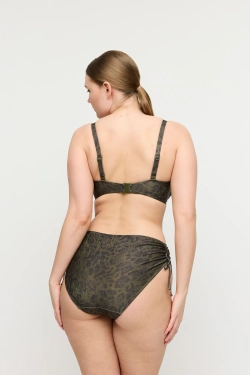 PRIMADONNA Swim Ratjad Плавки бикини с высокой талией и шнуровкой, темно-зеленый