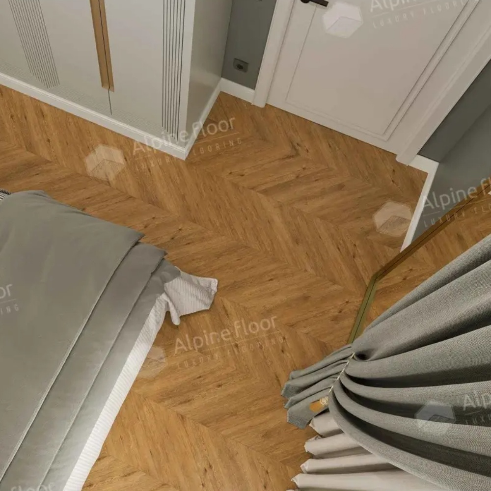 Кварцвиниловая плитка Alpine Floor Chevron Alpine ECO 18-16 MC Tesoro