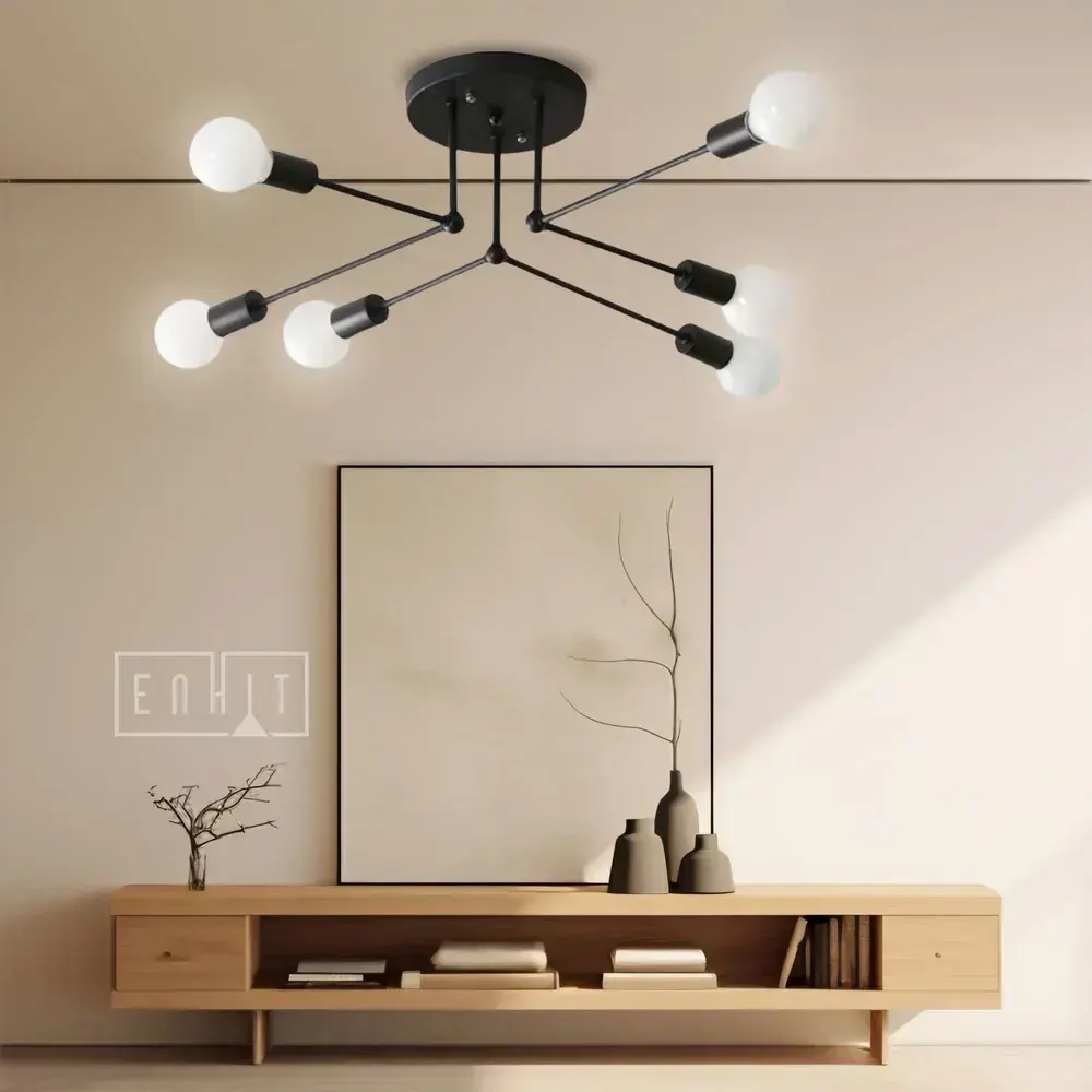 Люстра потолочная подвесная 6 рожков