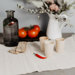 Набор деревянных рюмок 3 шт. из древесины кедра. R24