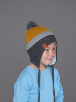 Шапка зимняя вязаная (Горчица) КОДИ