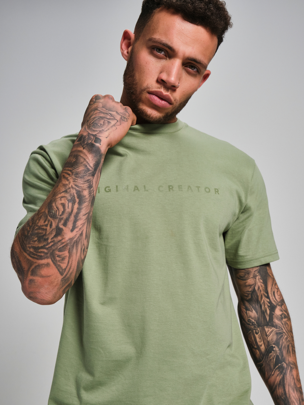 Футболка мужская ORIGINAL CREATOR OC. T-SHIRT, Светло-зеленый