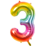 Шар фольгированный Цифра 3 101 см (Ассорти)