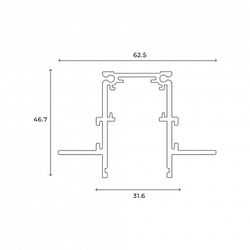 Трек встраиваемый Hesby Lighting ElDeko 0060
