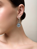 Серьги "Eye" Silver