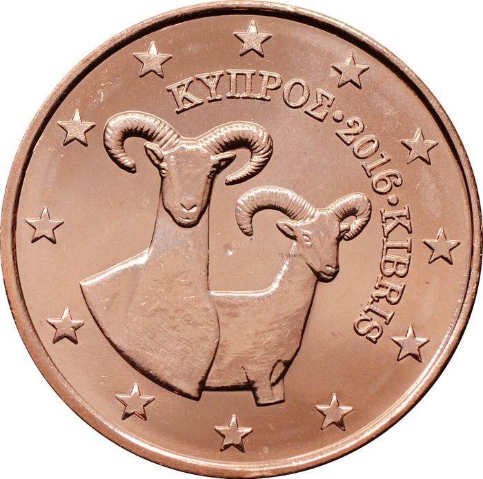 5 евроцентов 2016 Кипр (5 euro cent)
