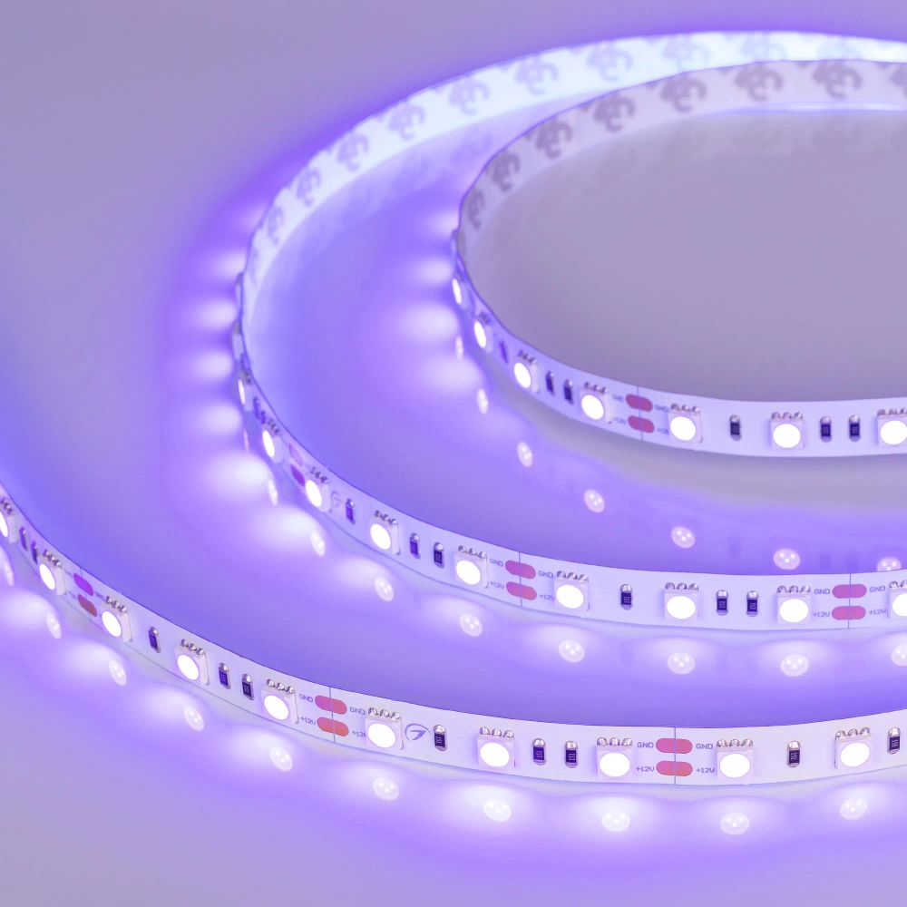 Светодиодная лента RT-B60-10mm 12V UV400 (14.4 W/m, IP20, 5060, 5m) (Arlight, Открытый) 012815(2)