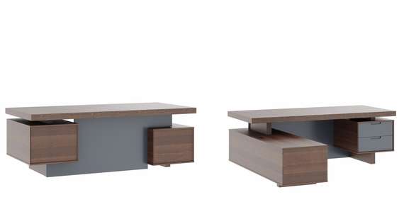 Стол письменный с тумбами,