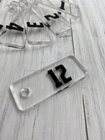 прозрачный пластик нумерация