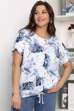 Блуза Велес (синяя) Б13758-20М LT Collection