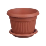 Кашпо ЛИВИЯ D200мм 2,8л с поддоном Терракотовый 0,155,2х0,2м