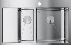 Мойка Akisame 78-2-IN-R нерж.сталь/нержавеющая сталь(арт.4973063)