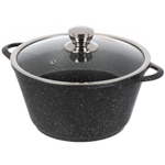 Кастрюля алюм, антиприг, 5 л, крыш стекло, кругл, Горница, Induction Гранит, Ик2732аг, индукц