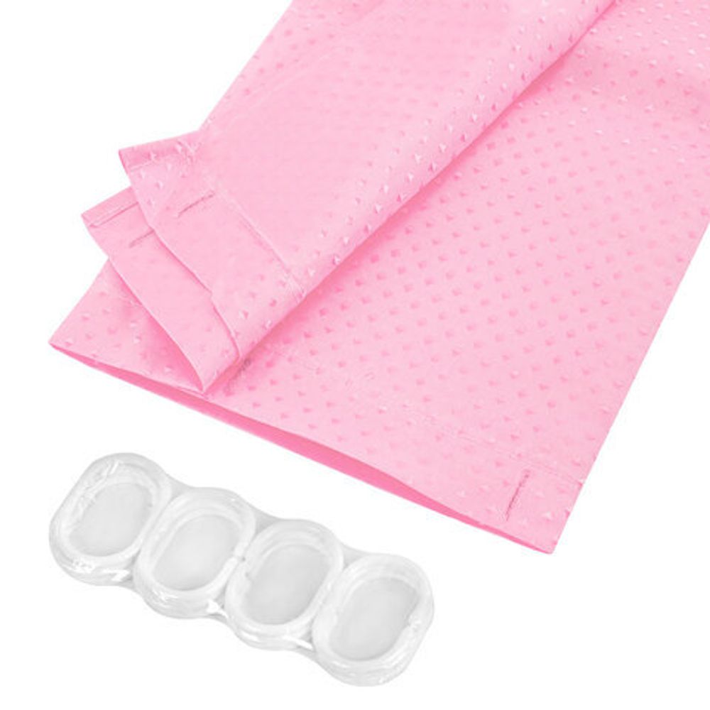 Шторка для ванной ПОЛИЭСТЕР, 180х200 см, кольца в комплекте,розовый бриллиант, PRIMILA, 700098