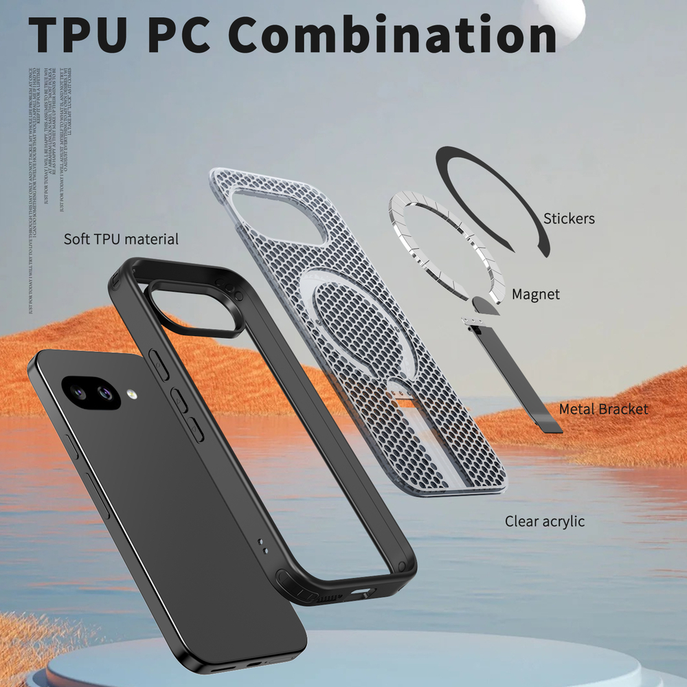 Прозрачный чехол Mesh Pro Magnetic Case для Google Pixel 9А