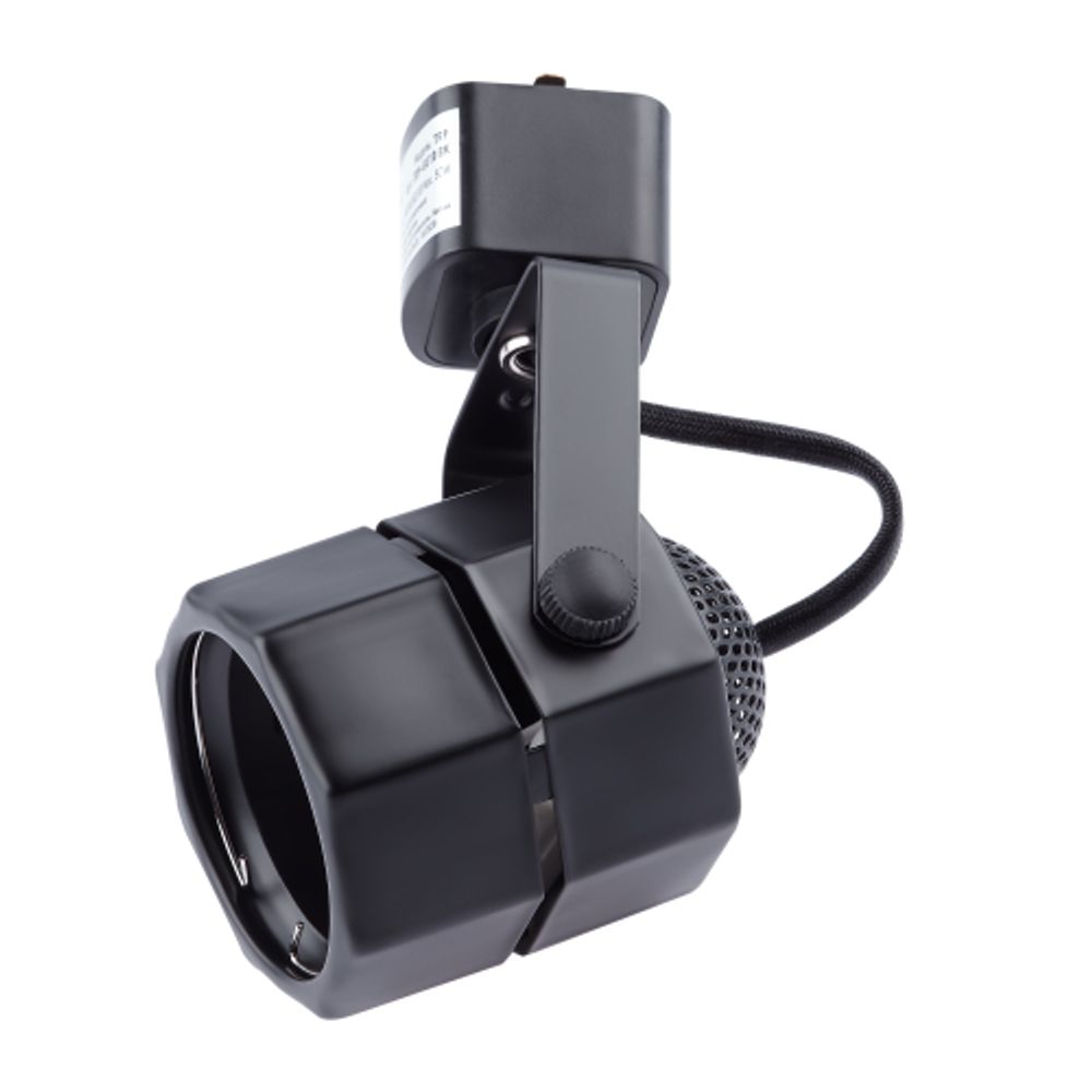 Трековый светильник однофазный ЭРА TR9-GU10 BK под лампу MR16 черный | Однофазные светильники под лампу