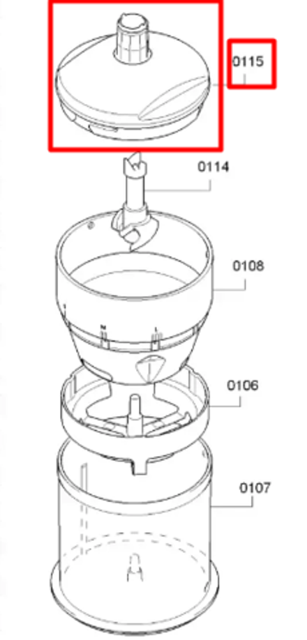 Крышка редуктора для блендера Bosch (Бош) - 12008260