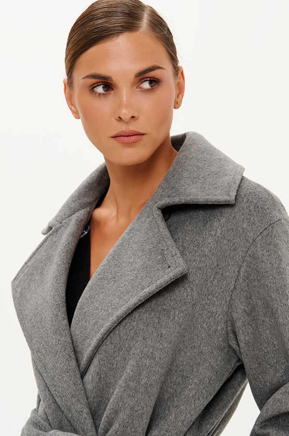 0113 Пальто женское (серый)