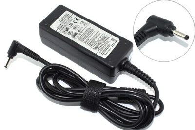 Блок питания (сетевой адаптер) для ноутбуков Samsung 19V 2.1A  3.0x1.1mm (Угловой разъем)