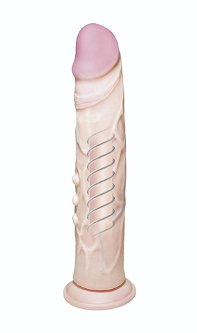 Фаллоимитатор без мошонки на присоске F LINE - 24,5 см. (Цвет: телесный)