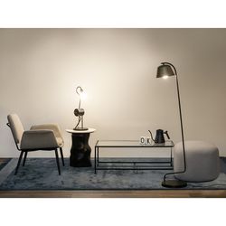 Лаунж-кресло Hilde, букле, серо-бежевое