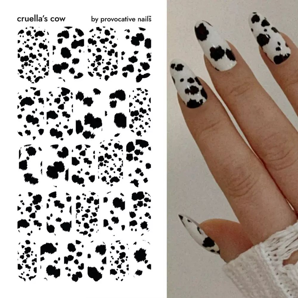 Пленки для маникюра Cruella&#39;s Cow