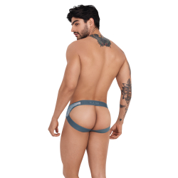 Мужские трусы джоки серые с принтом Clever Moda AVALON JOCKSTRAP 121612