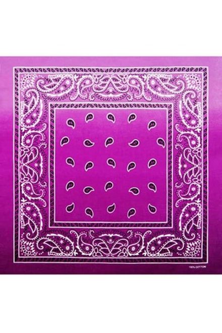 Бандана фиолетовый градиент пейсли