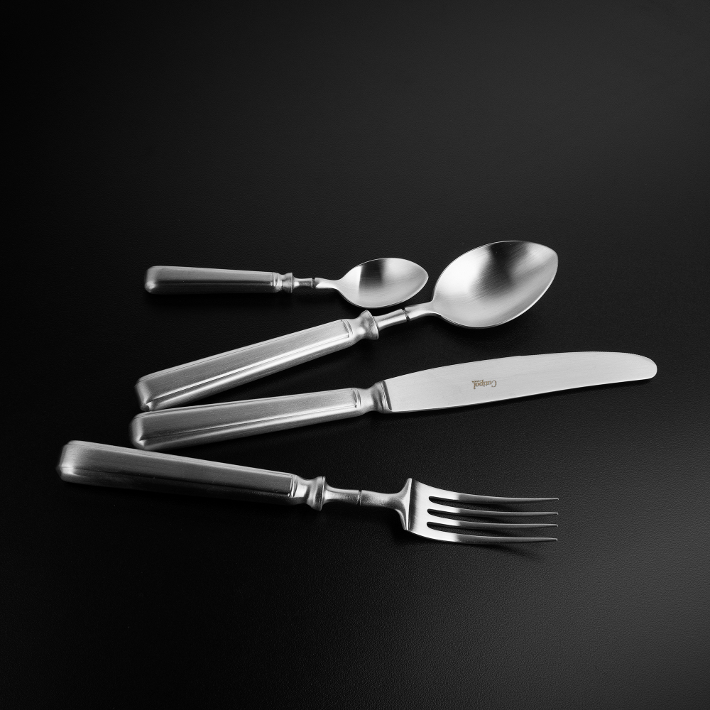 Набор столовых приборов на 6 персон 24 предмета Cutipol Piccadilly matte в подарочной упаковке