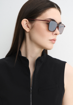 Спортивные очки 100% LEGERE SQUARE - Soft Tact Crimson - HiPER Silver Mirror Lens