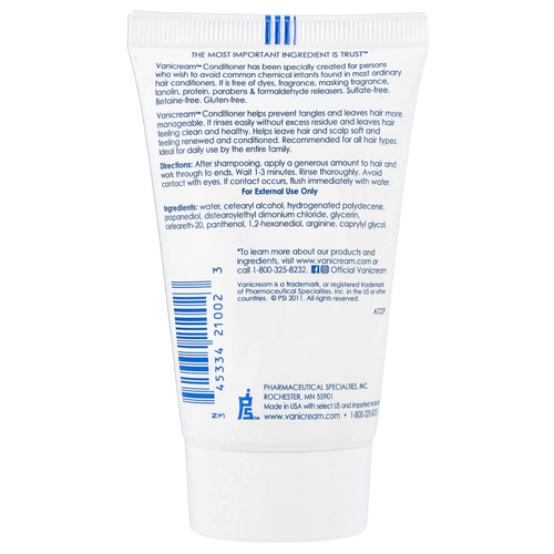 Vanicream, кондиционер, для чувствительной кожи, без отдушки, 59 мл (2 жидк. унции)