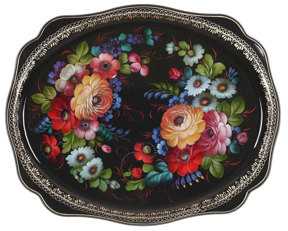 Zhostovo metal tray A27D21072529