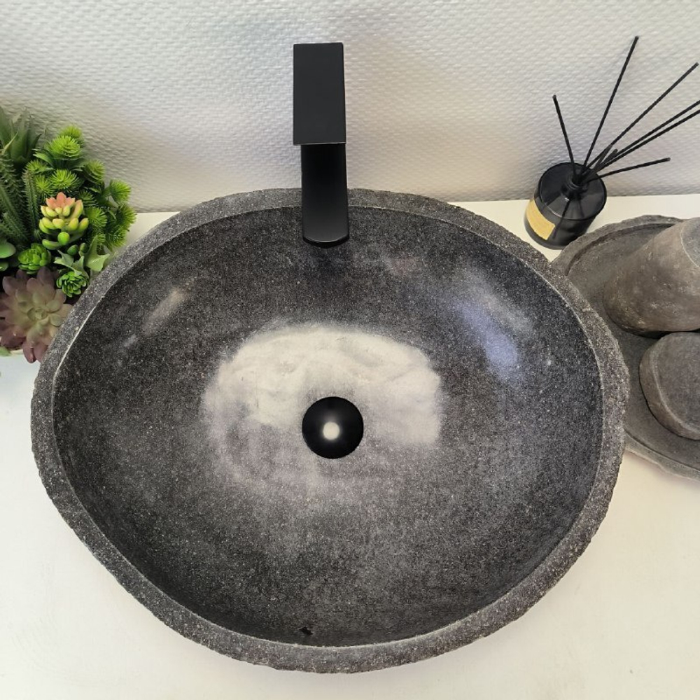 Раковина из речного камня RS-63381 (54*44*16) 0123