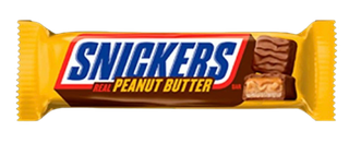 Шоколадный батончик Snickers арахисовое масло
