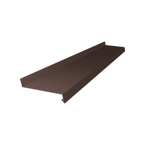 Отлив корич 100мм (цена за погон.м)