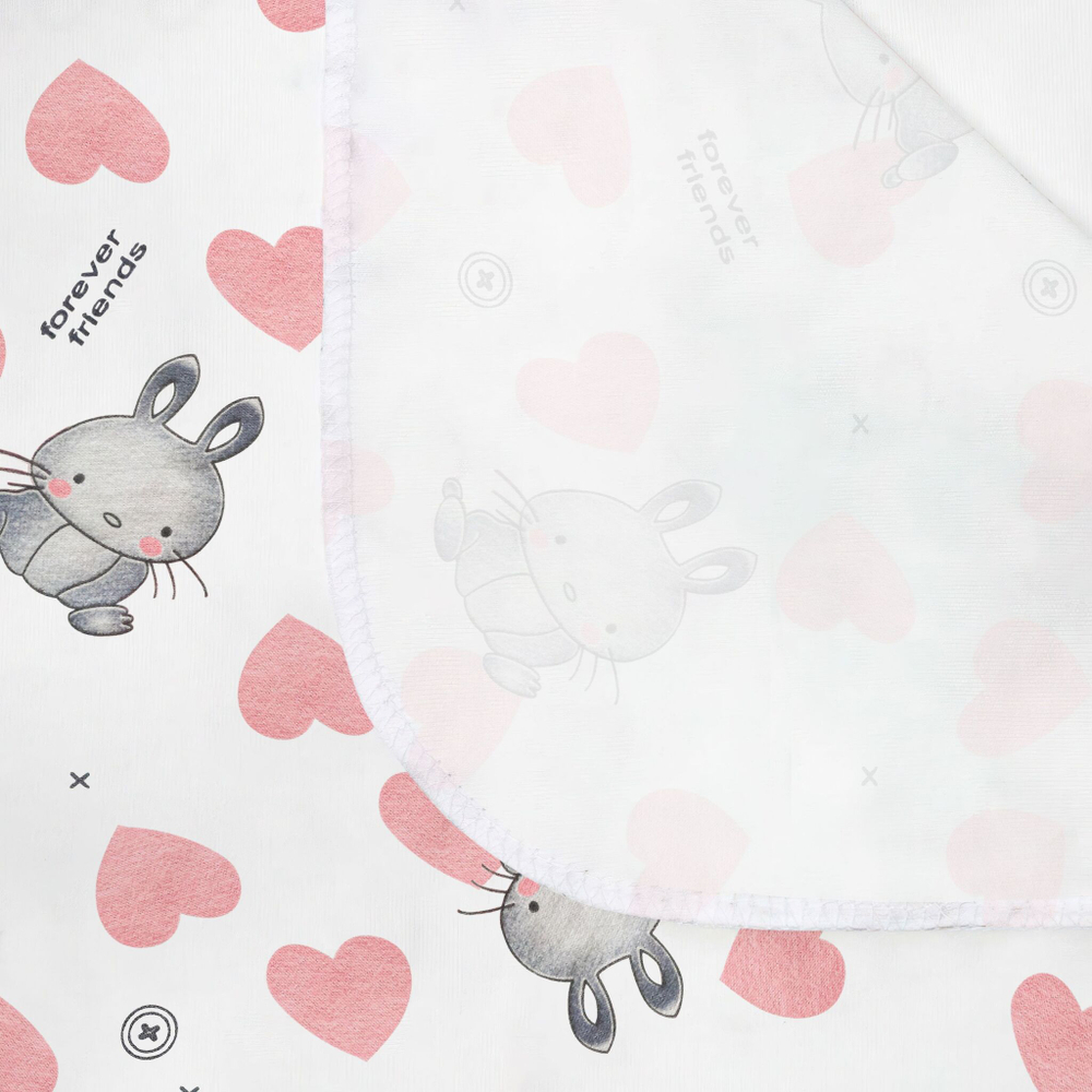 Пеленка текстильная BUBO BABY "SOFT" 100х120 см, кулирная гладь, 2 шт