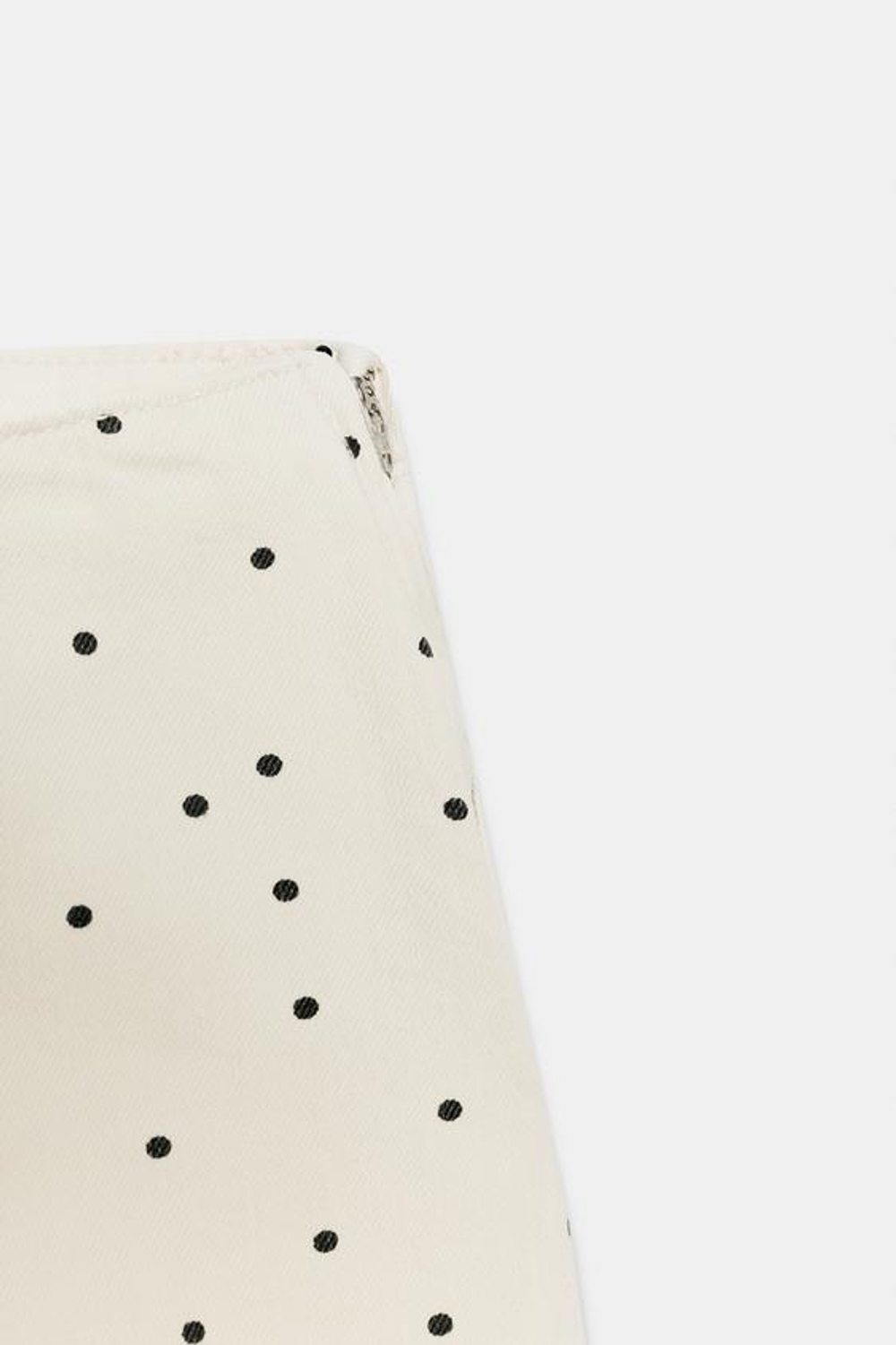 ZARA МИНИ-ШОРТЫ В ГОРОШЕК, ЭКРЮ