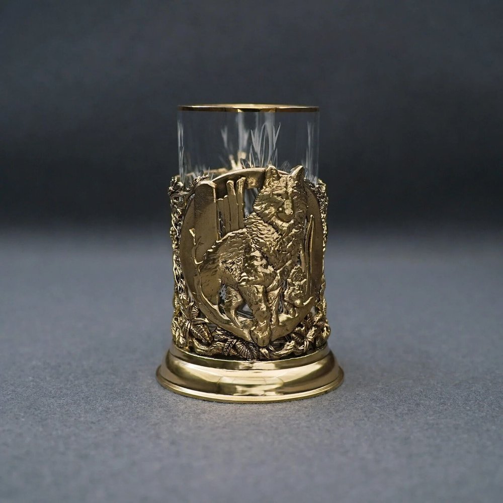 Подстаканник подарочный «Волчья стая»