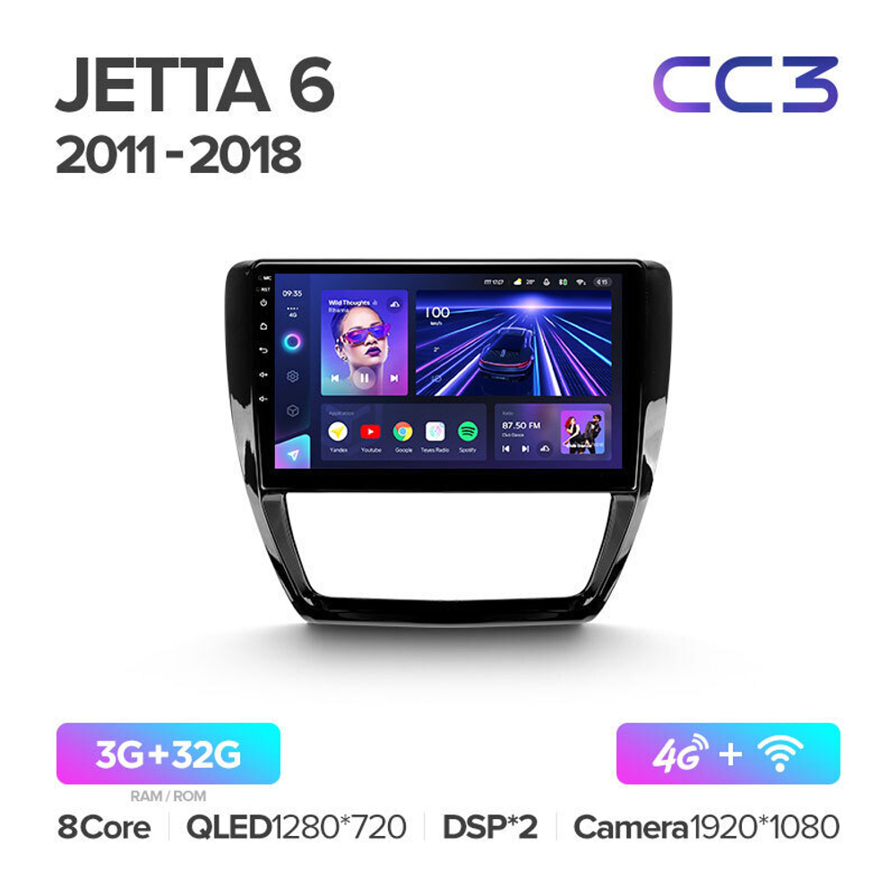 Teyes CC3 10.2" для Volkswagen Jetta 2011-2018