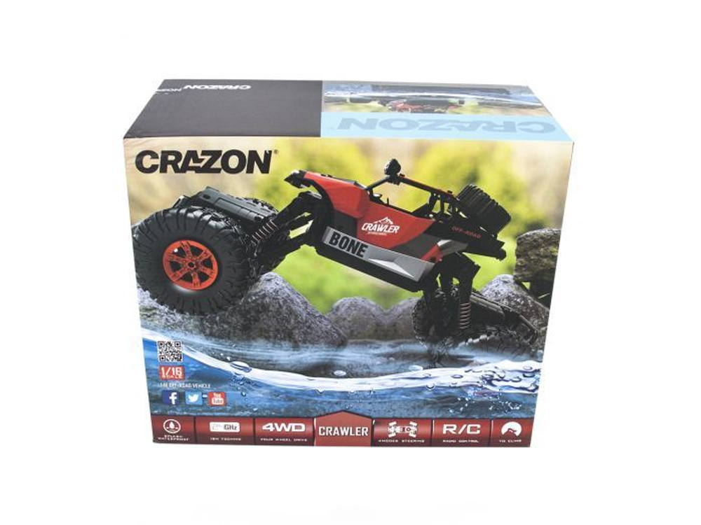 Радиоуправляемый краулер-амфибия Crazon Red Crawler 4WD 2.4G