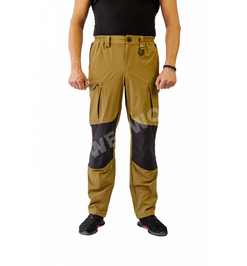 Брюки мужские "Shark ligh" (Горчица софт-шелл на трикотаже 758-002)WERWOLF