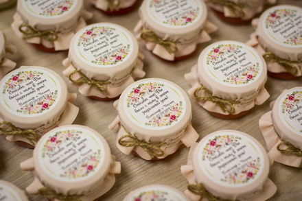 Бонбоньерка с крем-медом на свадьбу "Эликсир", 110 грамм