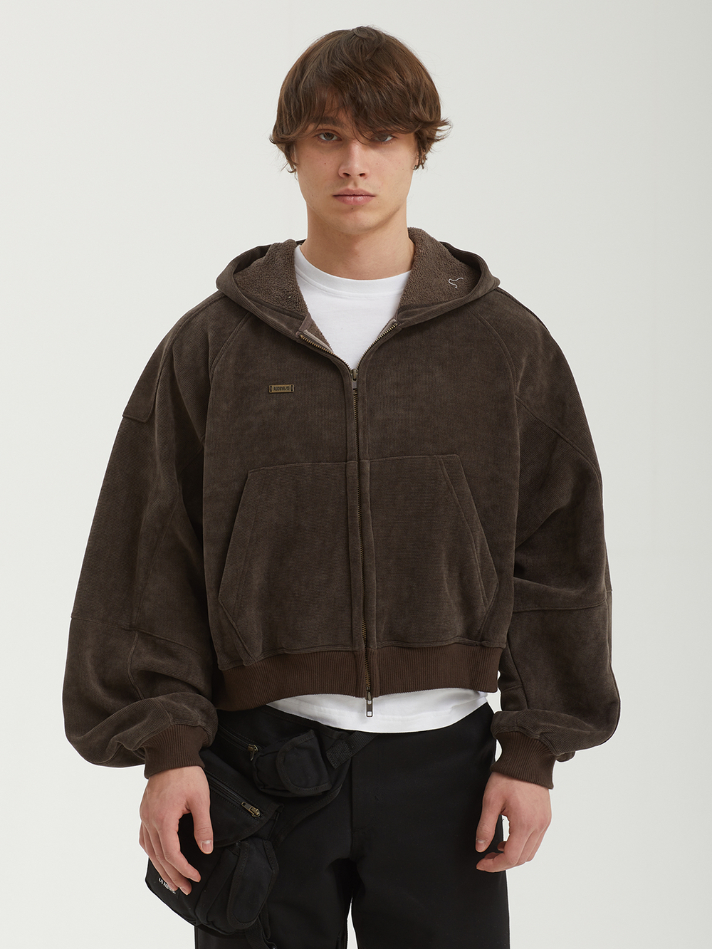 Мужская Толстовка Corduroy Short Zip-up