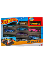 Hot Wheels 54886 — набор из 10 машинок 1:64, коллекция и игры на треках